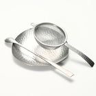 Silver Matcha Tool Set -Strainer, Stirrer & Plate