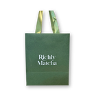 Luxury Gift Paper Bag – Premium Textured Packaging for Matcha Gifts