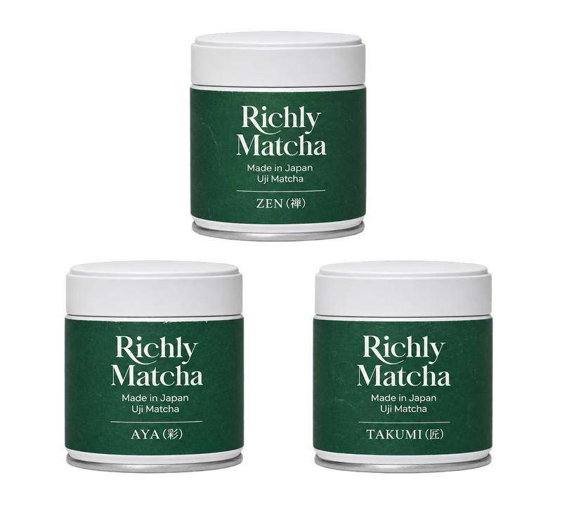 Uji Matcha Tasting Set | AYA, ZEN & TAKUMI