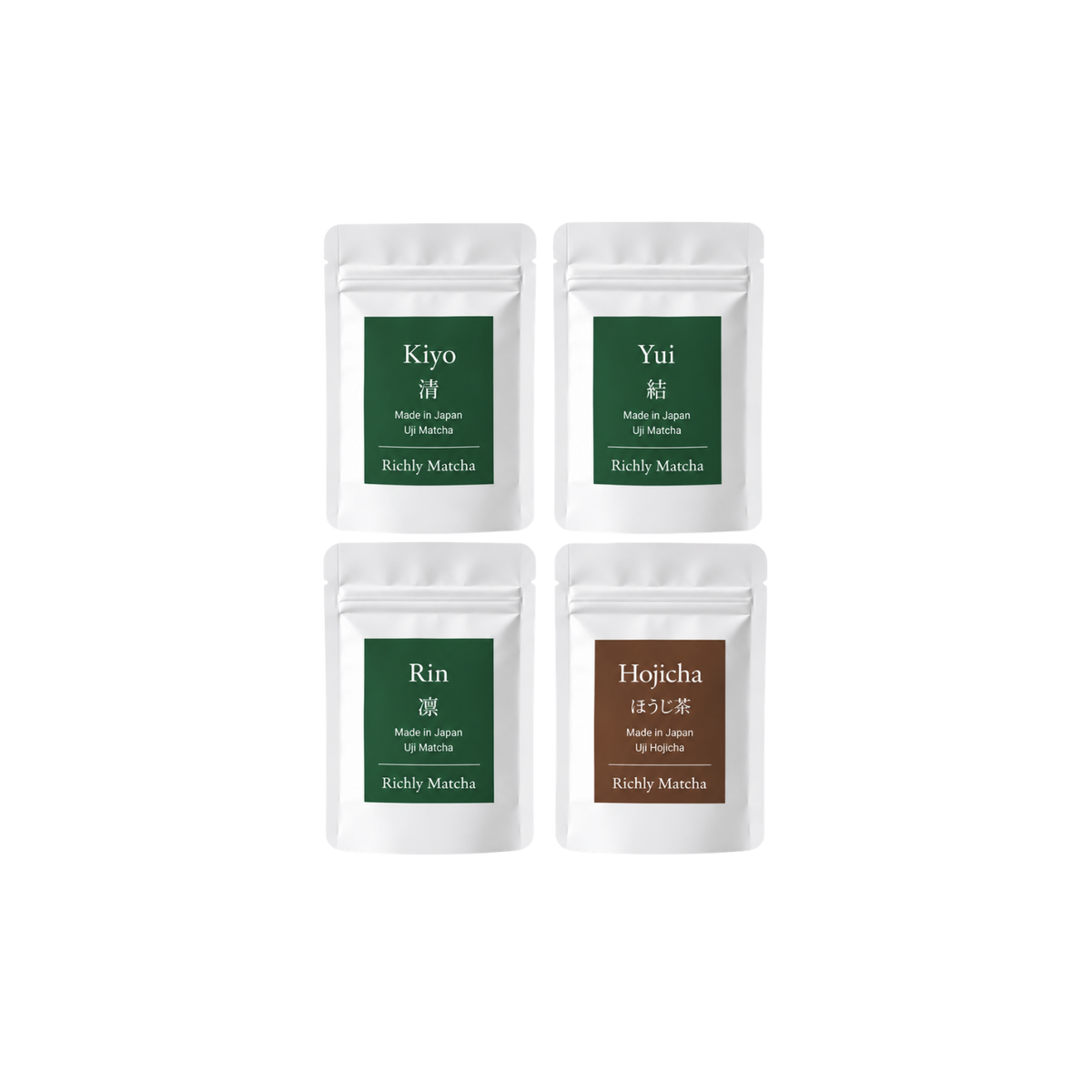 Wholesale Matcha & Hojicha Sample Set — 4 Varieties