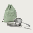 Silver Matcha Tool Set -Strainer, Stirrer & Plate